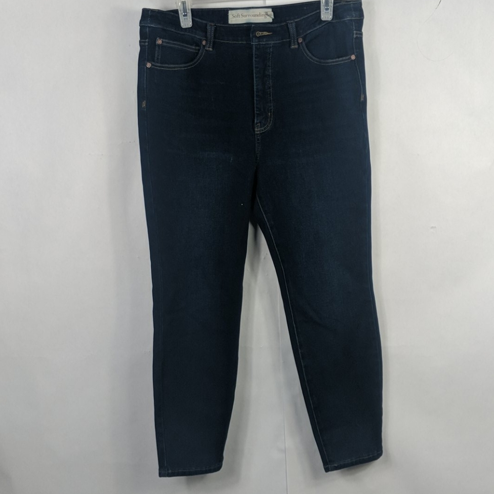 Soft surroundings Jean's capris high rise